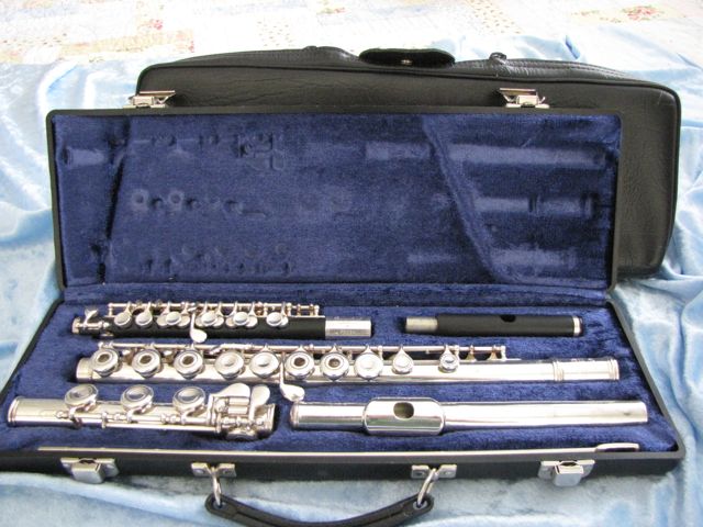 Solid Silver Open Hole Emerson Flute & Gemeinhardt Piccolo